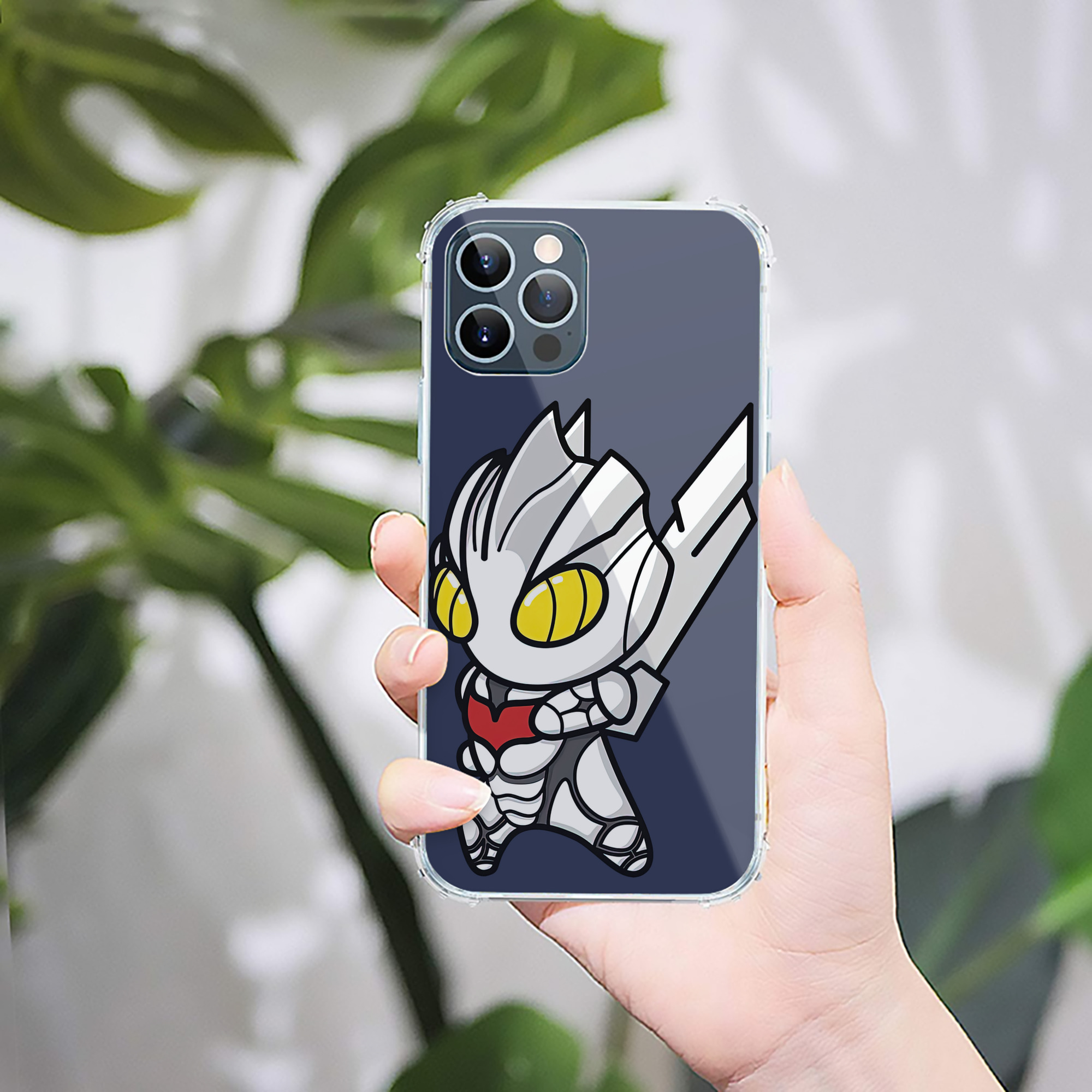 （画像用） ウルトラマン Ultraman 【iPhone 12シリーズ対応】透明スマホケース（クリアソフトケース）